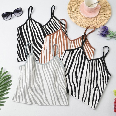 New Fashion Zebra Pattern Camisole