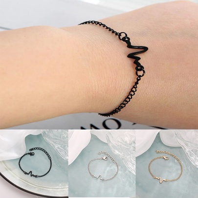 Wholesale Jewelry Simple Lightning Wave Bracelet Nihaojewelry