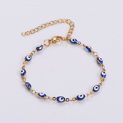 Ethnic Style Eye 304 Stainless Steel 18K Gold Plated No Inlaid Bracelets In Bulk