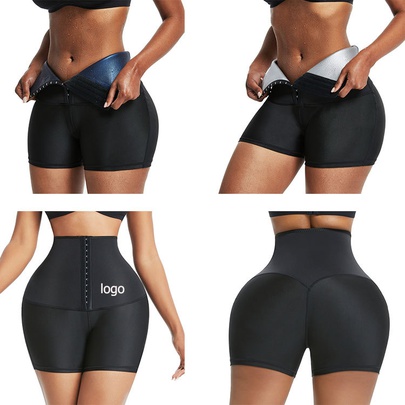 Sports Solid Color Neoprene Polyester Active Bottoms Shorts Leggings