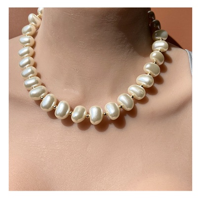 Ins Style Elegant Glam Geometric Imitation Pearl Beaded Artificial Pearls Women's Jewelry Set