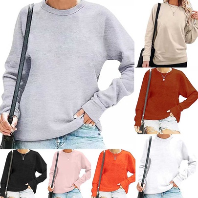 Women's Hoodies Long Sleeve Basic Solid Color