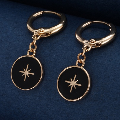 1 Pair Casual Xuping Simple Style Geometric Plating Copper Alloy 18k Gold Plated Drop Earrings