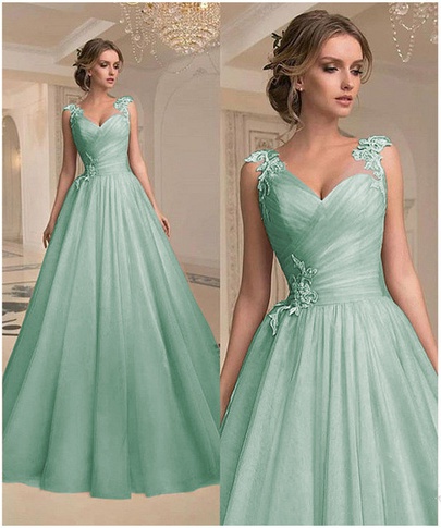 Women's Princess Dress Elegant V Neck Patchwork Sleeveless Solid Color Maxi Long Dress Wedding