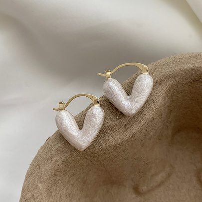 Fairy Style Heart Shape Alloy Women's Earrings