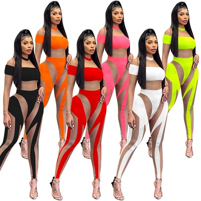Women's Daily Sexy Color Block Full Length Zipper Jumpsuits