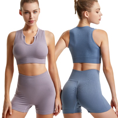 Simple Style Solid Color Nylon Backless Tracksuit Bralette