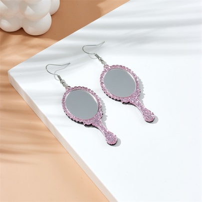 1 Pair Cartoon Style Mirror Arylic Drop Earrings