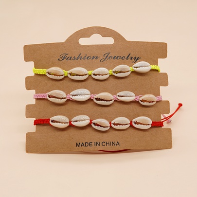 Casual Beach Shell Stone Rope Braid Women's Bracelets