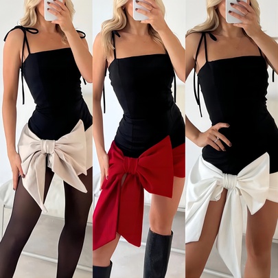 Women's Regular Dress Elegant Classic Style Strap Sleeveless Solid Color Above Knee Daily Street