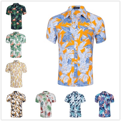 Men's Tropical Blouse Men's Clothing