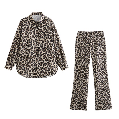 Holiday Daily Women's Streetwear Leopard Polyester Printing Pants Sets Pants Sets