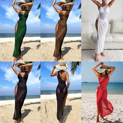 Women's Simple Style Solid Color 3 Pieces Set Bikinis Swimwear