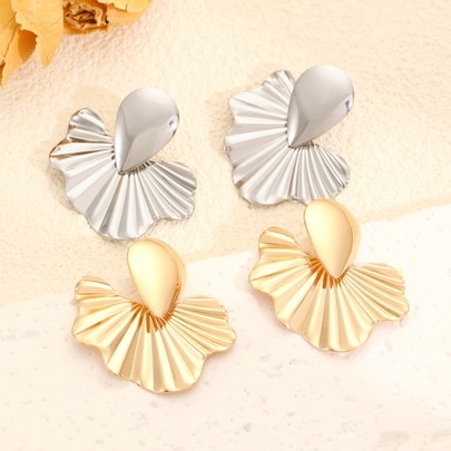 1 Pair Nordic Style Simple Style Water Droplets Flower Alloy Ear Studs