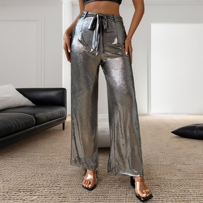 Women's Daily Party Bar Streetwear Solid Color Full Length Casual Pants