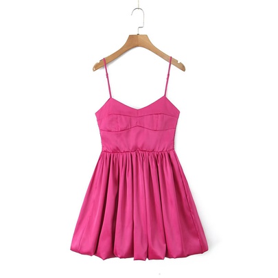 Women's Strap Dress Preppy Style V Neck Sleeveless Solid Color Above Knee Holiday Daily Date