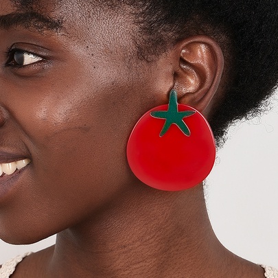 Cute Fruit Arylic Plating Women's Drop Earrings