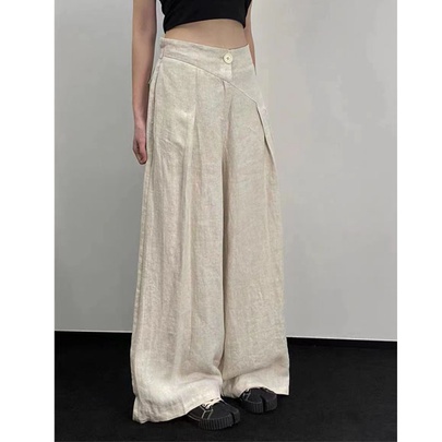 Women's Daily British Style Solid Color Full Length Casual Pants