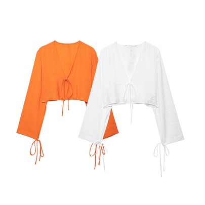 Women's Cardigan Long Sleeve Blouses Streetwear Solid Color