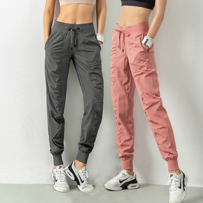Casual Solid Color Active Bottoms